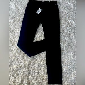 NEW Paige skinny leg jet black pants. Semi stretchy material.